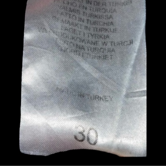 Ragged Women’s SZ 10 Blue Button Fly Patchwork High Rise Wide Leg Denim Distress - Picture 9 of 9